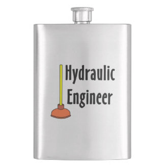 Hydraulic Engineer Toilet Plunger Hip Flask