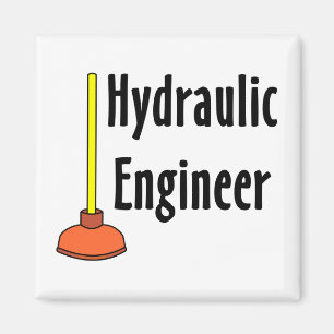 Hydraulic Engineer Toilet Plunger Magnet