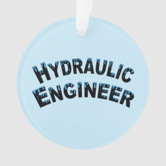 Hydraulic Engineer Water Droplets Ornament
