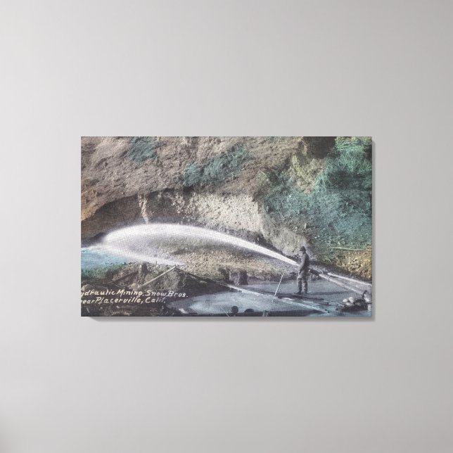 Hydraulic Mining ScenePlacerville, CA Canvas Print (Front)