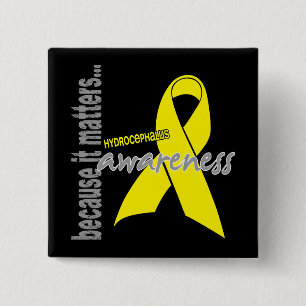 Hydrocephalus Awareness 2 Inch Square Button