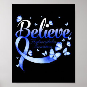 Hydrocephalus Awareness Butterfly  Poster