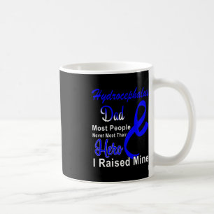 Hydrocephalus Awareness Dad Blue Ribbon Father Sup Coffee Mug