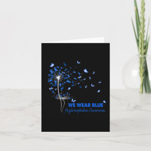 Hydrocephalus Awareness Faith Hope Love Dandelion Card