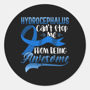 Hydrocephalus Awareness Hydrocephalus Warrior Gif Classic Round Sticker