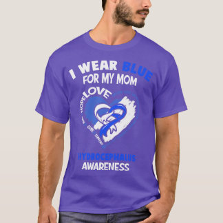 Hydrocephalus Awareness I Wear Blue For My Mom Hea T-Shirt