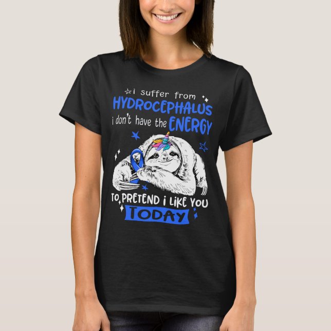 Hydrocephalus Awareness Month Ribbon Gifts T-Shirt (Front)