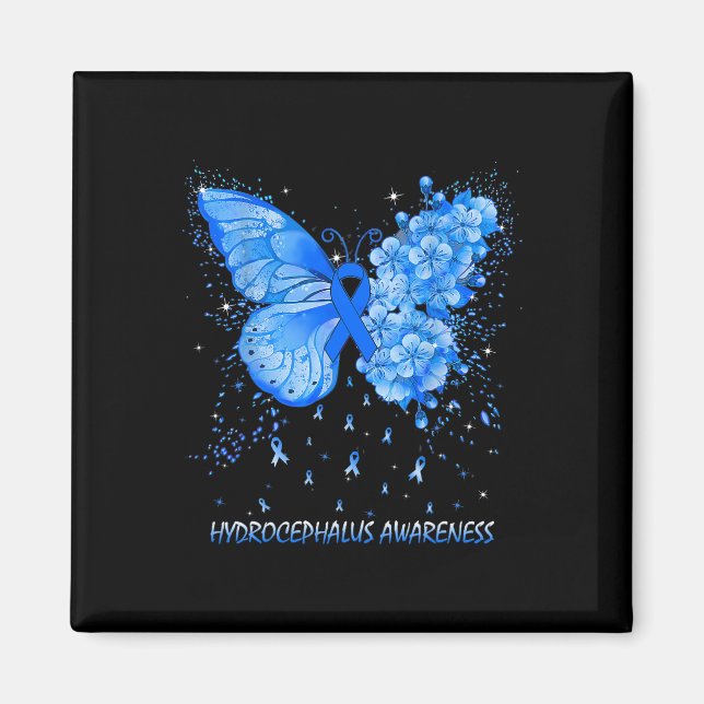 Hydrocephalus Awareness Ribbon  Magnet (Front)