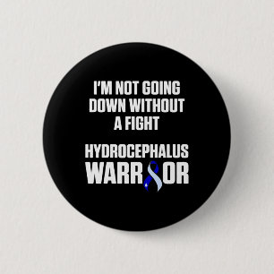 Hydrocephalus Survivor Down Awareness Warrior  2 Inch Round Button