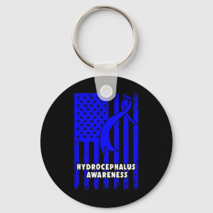 Hydrocephalus Survivor Enduring Awareness Warrior  Keychain