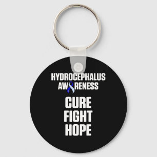 Hydrocephalus Survivor Fight Awareness Warrior 2 Keychain
