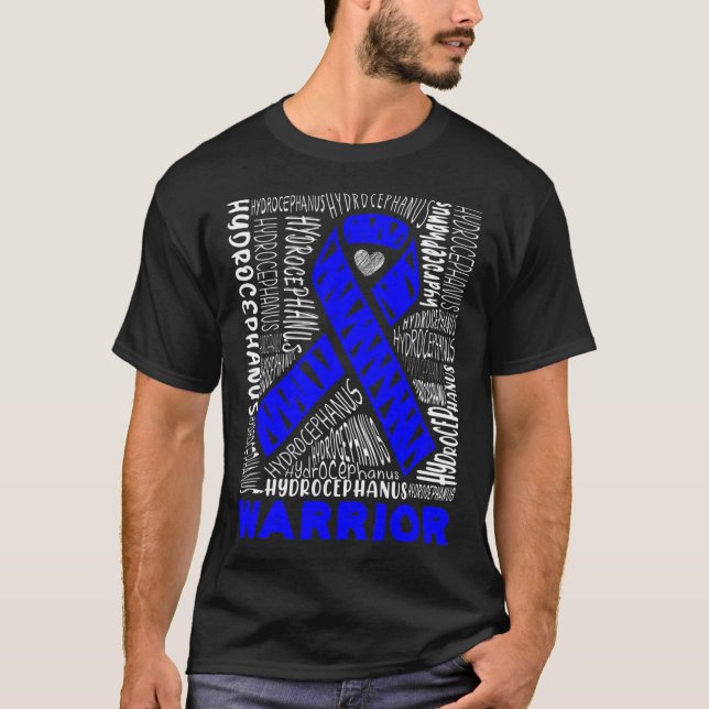 Hydrocephalus Survivor Hardworking Awareness Warri T-Shirt (Front)