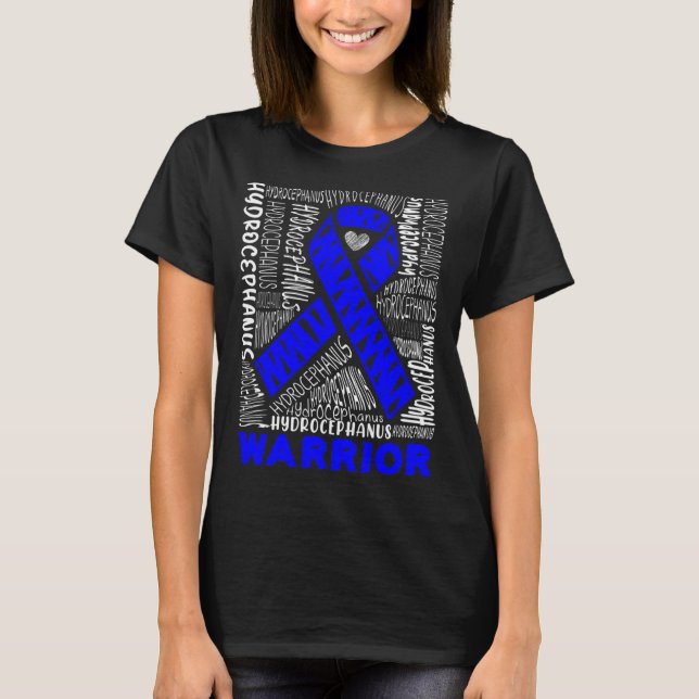 Hydrocephalus Survivor Hardworking Awareness Warri T-Shirt (Front)