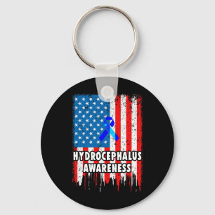 Hydrocephalus Survivor Inspire Awareness Warrior Keychain