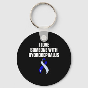 Hydrocephalus Survivor Love Awareness Warrior  Keychain