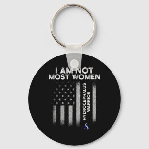 Hydrocephalus Survivor Most Women Awareness Warrio Keychain