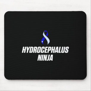 Hydrocephalus Survivor Ninja Awareness Warrior 1 Mouse Pad