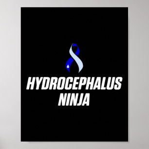 Hydrocephalus Survivor Ninja Awareness Warrior 1 Poster