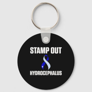 Hydrocephalus Survivor Out Awareness Warrior  Keychain