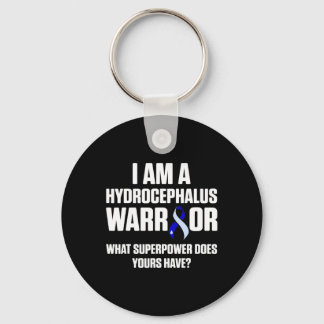 Hydrocephalus Survivor Power Awareness Warrior  Keychain