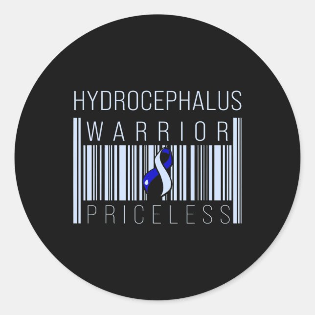 Hydrocephalus Survivor Price Awareness Warrior  Classic Round Sticker (Front)