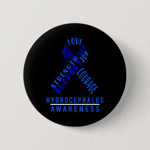 Hydrocephalus Survivor Safety Awareness Warrior 2 Inch Round Button