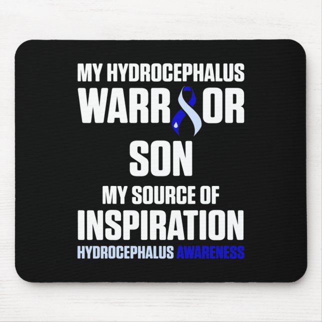 Hydrocephalus Survivor Son Awareness Warrior 7 Mouse Pad (Front)