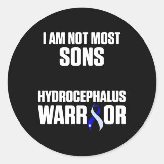 Hydrocephalus Survivor Sons Awareness Warrior  Classic Round Sticker