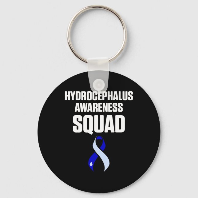 Hydrocephalus Survivor Squad Awareness Warrior  Keychain (Front)