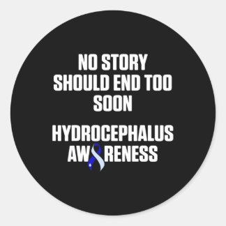 Hydrocephalus Survivor Story Awareness Warrior 1 Classic Round Sticker