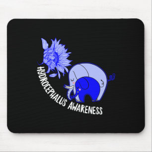 Hydrocephalus Warrior Elephant Hydrocephalus Aware Mouse Pad
