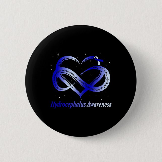 Hydrocephalus Warrior Hydrocephalus Survivor Aware 2 Inch Round Button (Front)