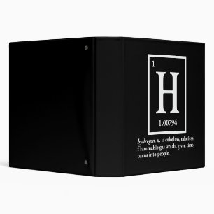 hydrogen - a gas which turns into people binder