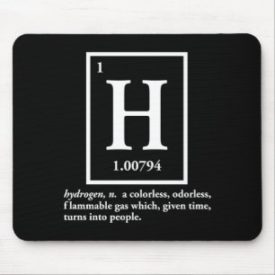hydrogen - a gas which turns into people mouse pad