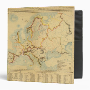 Hydrographic map of Europe Binder