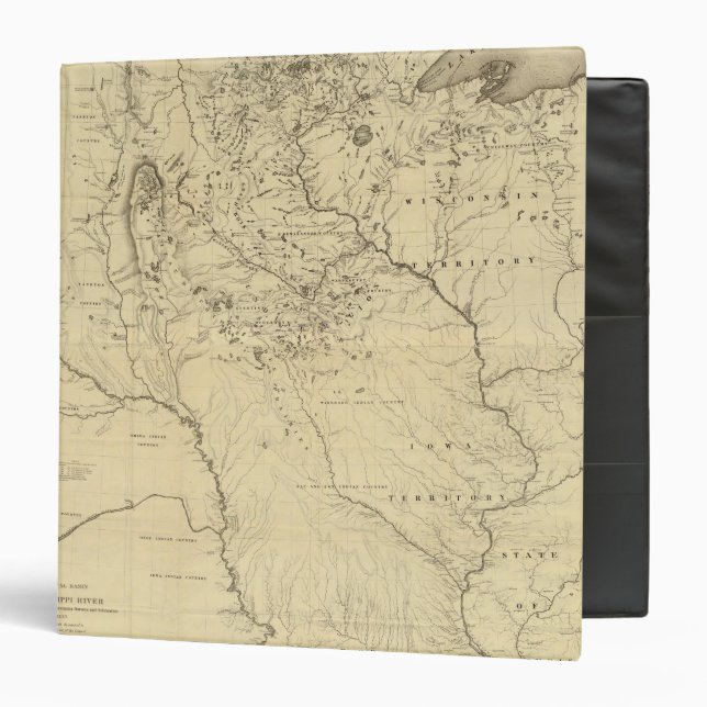 Hydrographical Basin of Mississippi River Binder (Front/Inside)
