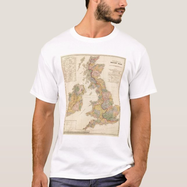 Hydrographical map, British Isles T-Shirt (Front)