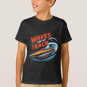 Hydroplane racing airboat captain rooster tail T-Shirt