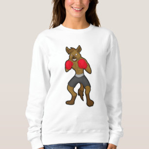 Hyena at Boxing with Boxing gloves Sweatshirt