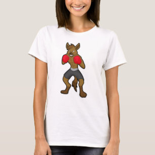 Hyena at Boxing with Boxing gloves T-Shirt