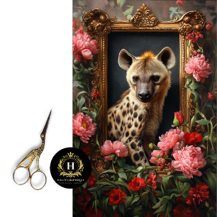 Hyena Floral Jinx Decoupage Tissue Paper