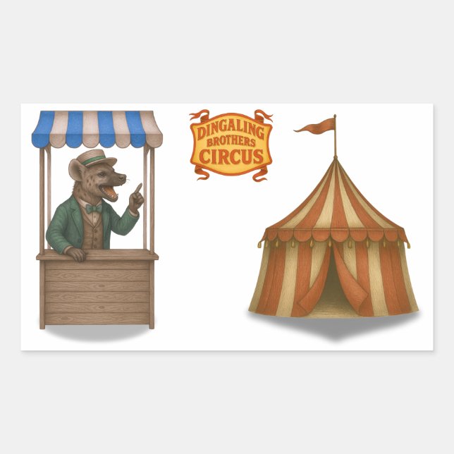 Hyena hawker sticker (Front)