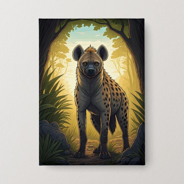 Hyena in a Forest Clearing (Front)