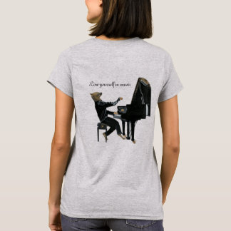 Hyena Piano Music Player Fantasy Art Shirt