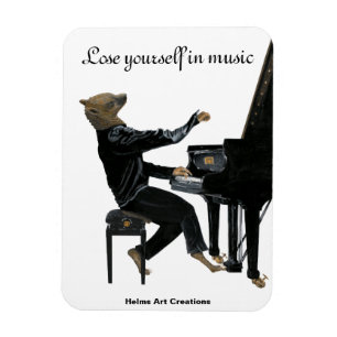 Hyena Piano Music Player Fantasy Flexible Magnet