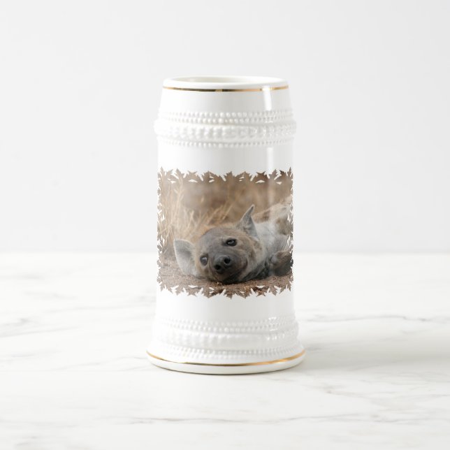 Hyena Picture Beer Stein (Center)