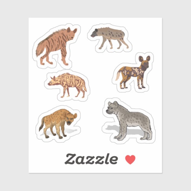 Hyena Stickers (Sheet)
