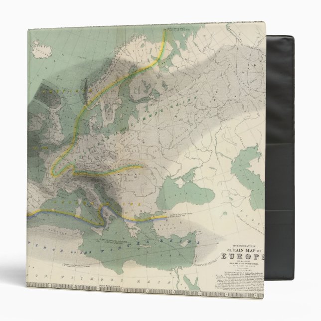 Hyetographic map Europe Binder (Front/Inside)