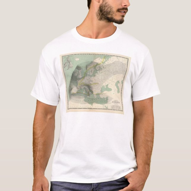 Hyetographic map Europe T-Shirt (Front)