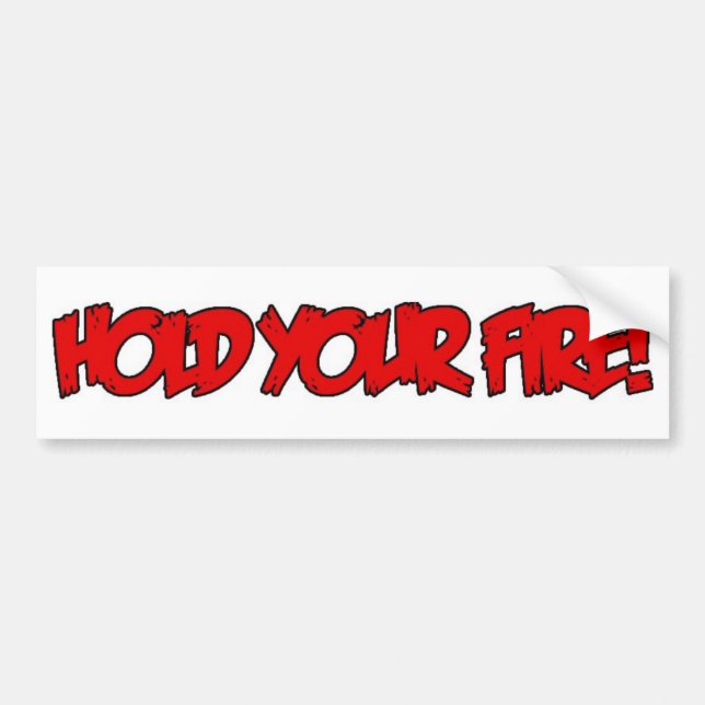 HYF! Bumper Sticker White (Front)